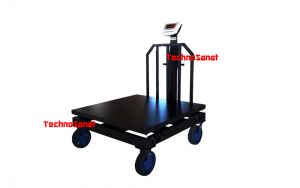باسکول 1500 کیلو چرخ دار گالوانیزه (محک)